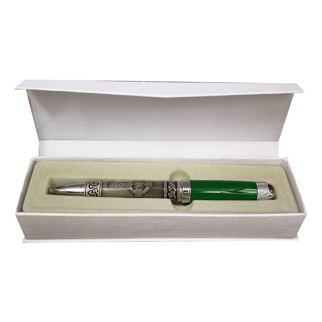 Irish Ballpoint Pen in Gift box Celtic-Clover-Elegant Pen great gift 