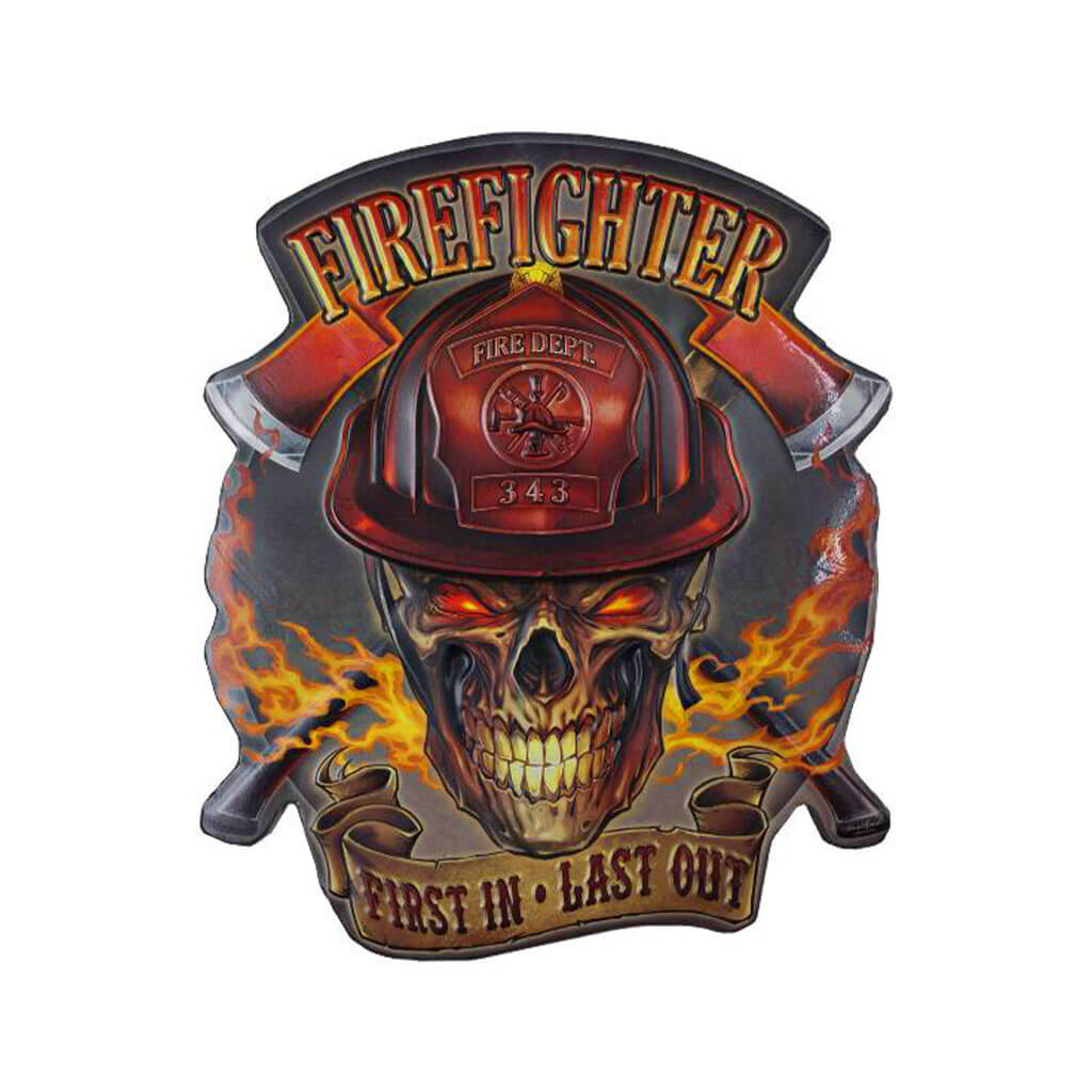 Firefighter Metal Sign 
